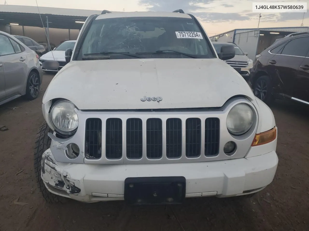 2007 Jeep Liberty Sport VIN: 1J4GL48K57W580639 Lot: 75712254