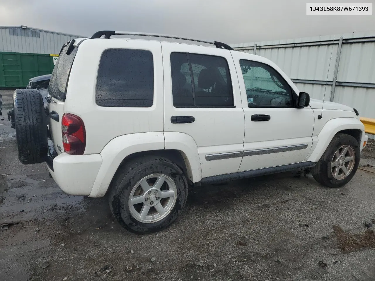 2007 Jeep Liberty Limited VIN: 1J4GL58K87W671393 Lot: 76187114