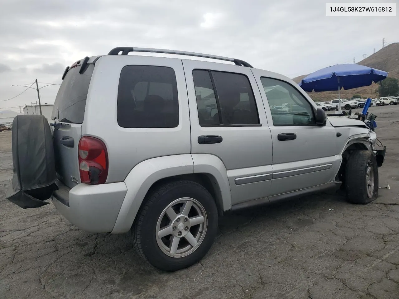 2007 Jeep Liberty Limited VIN: 1J4GL58K27W616812 Lot: 76800994