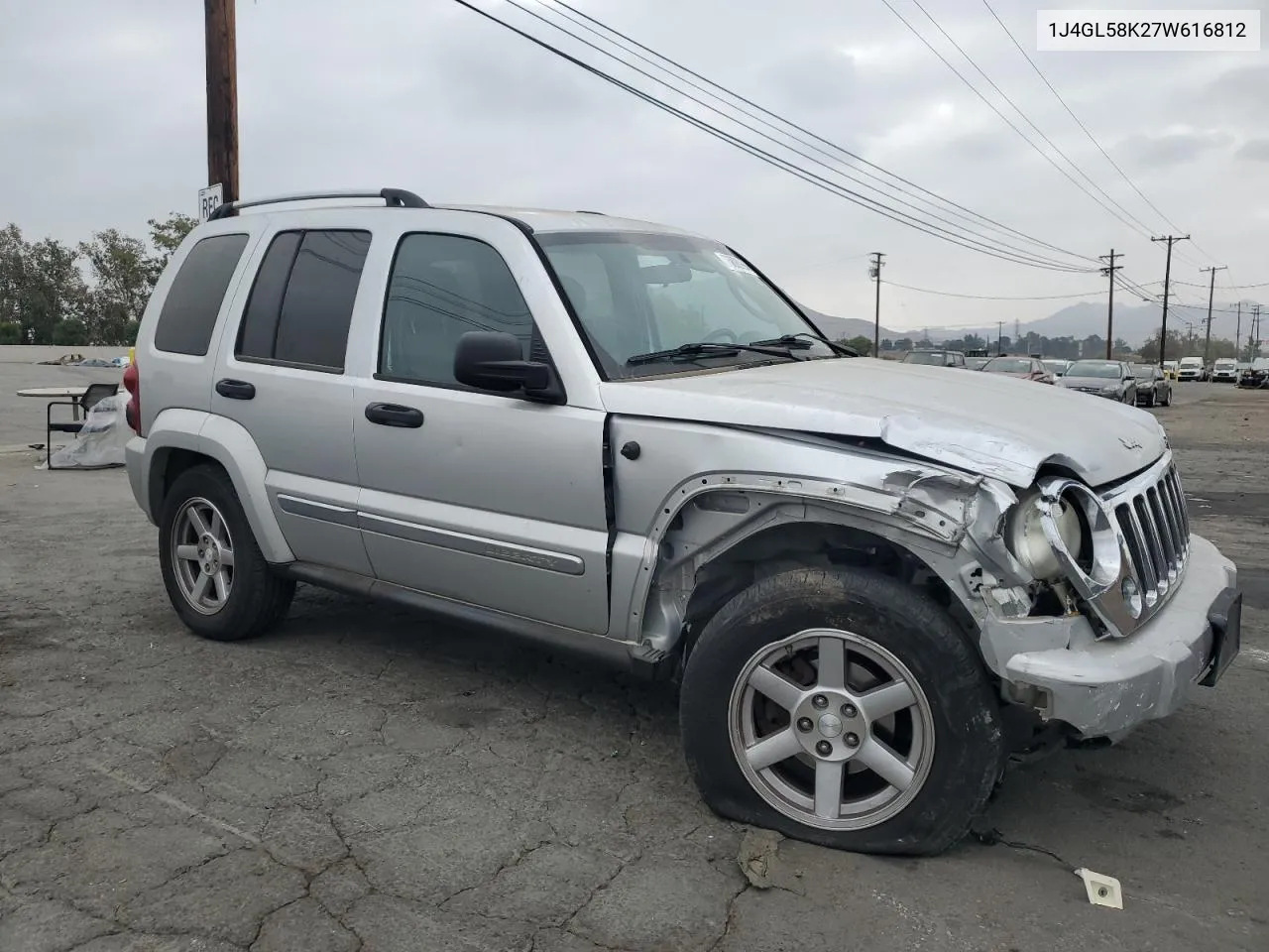 2007 Jeep Liberty Limited VIN: 1J4GL58K27W616812 Lot: 76800994