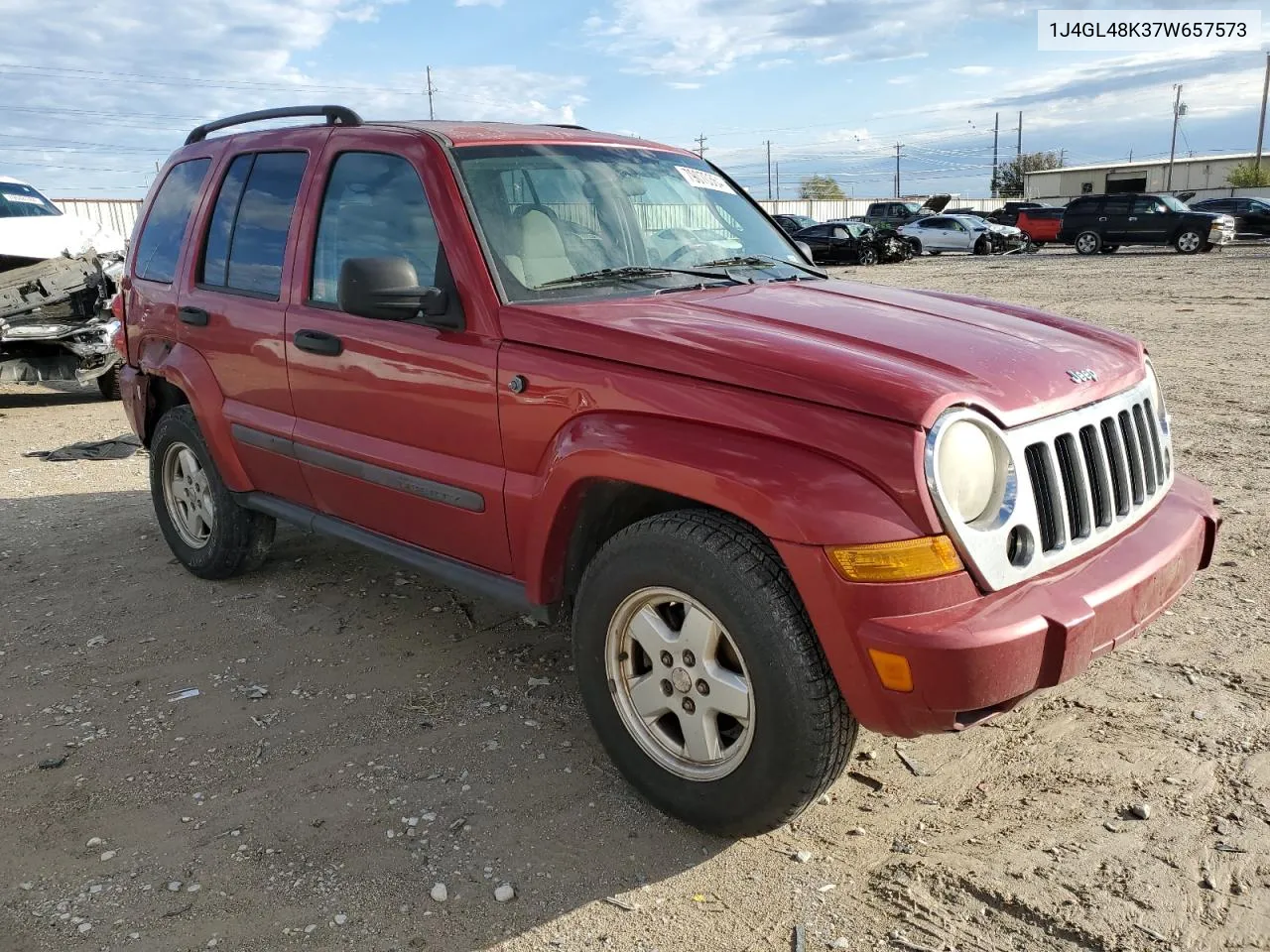 2007 Jeep Liberty Sport VIN: 1J4GL48K37W657573 Lot: 79070364