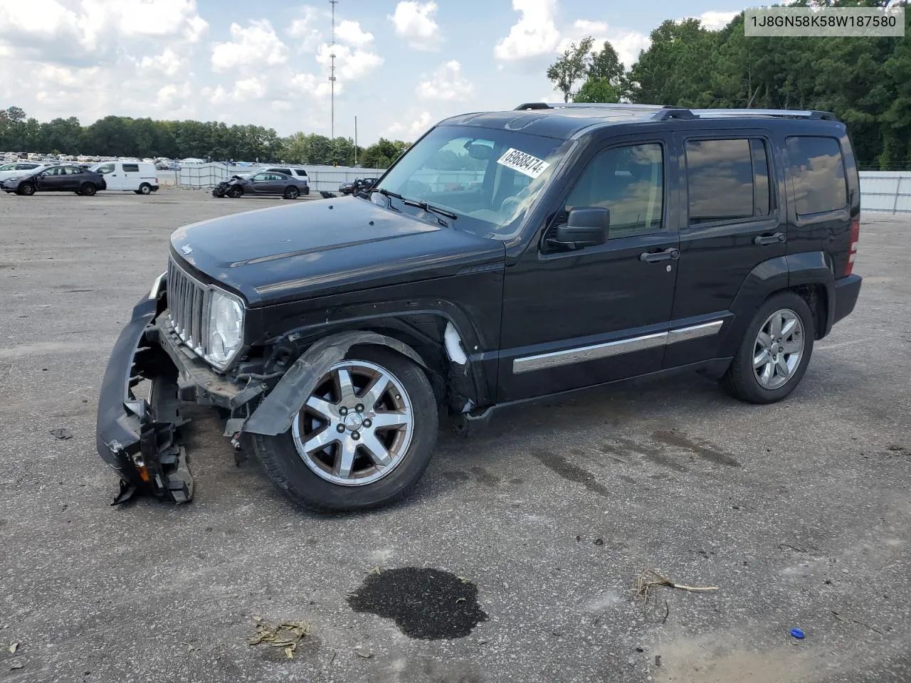 2008 Jeep Liberty Limited VIN: 1J8GN58K58W187580 Lot: 69688474