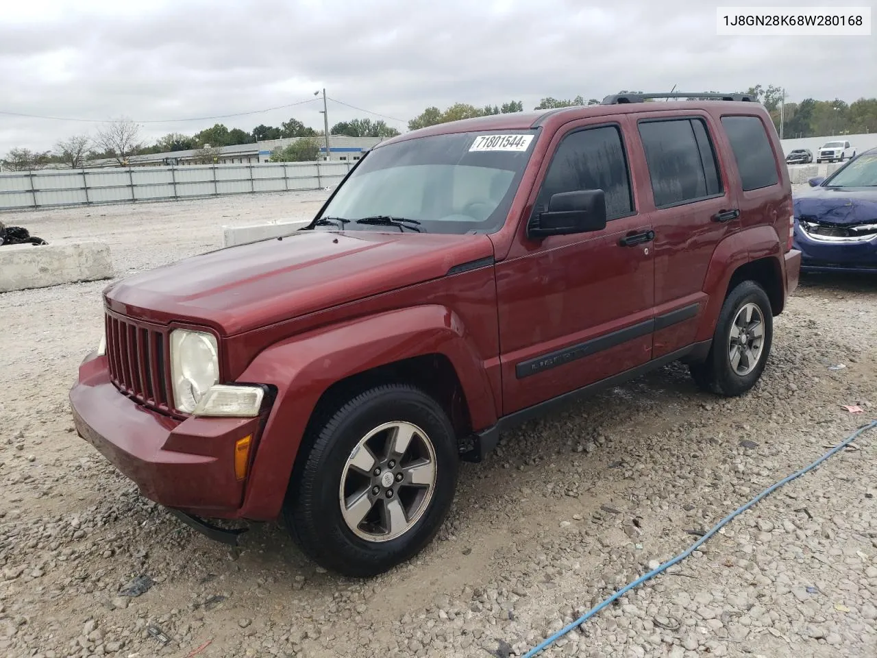 2008 Jeep Liberty Sport VIN: 1J8GN28K68W280168 Lot: 71801544