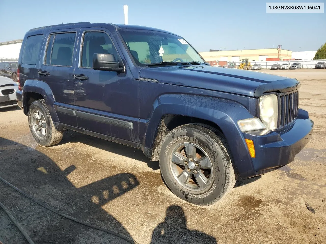 2008 Jeep Liberty Sport VIN: 1J8GN28K08W196041 Lot: 71810314