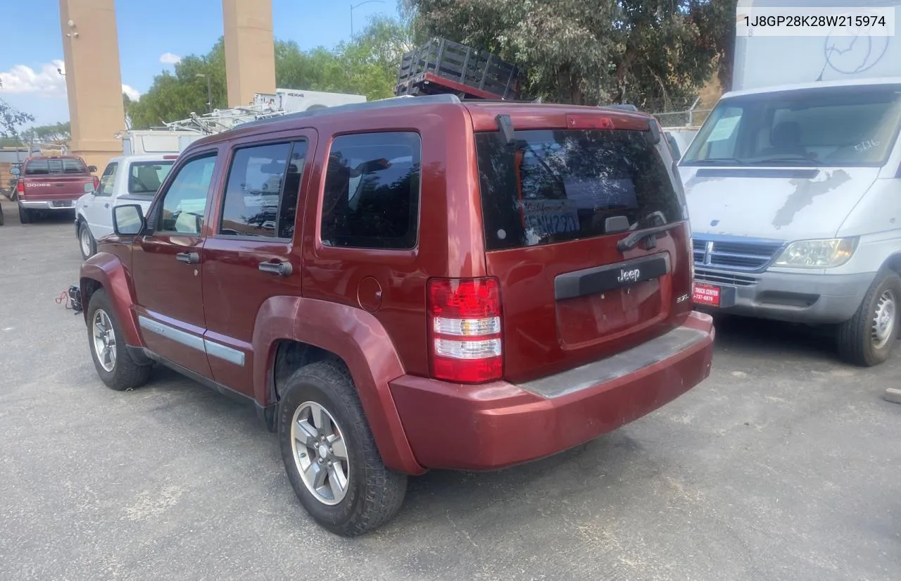 1J8GP28K28W215974 2008 Jeep Liberty Sport