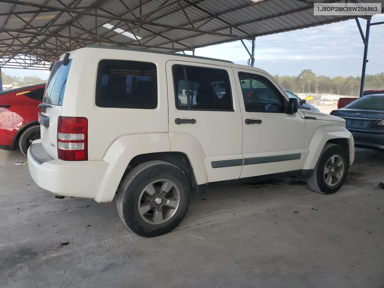 2008 Jeep Liberty Sport VIN: 1J8GP28K38W206863 Lot: 74532944