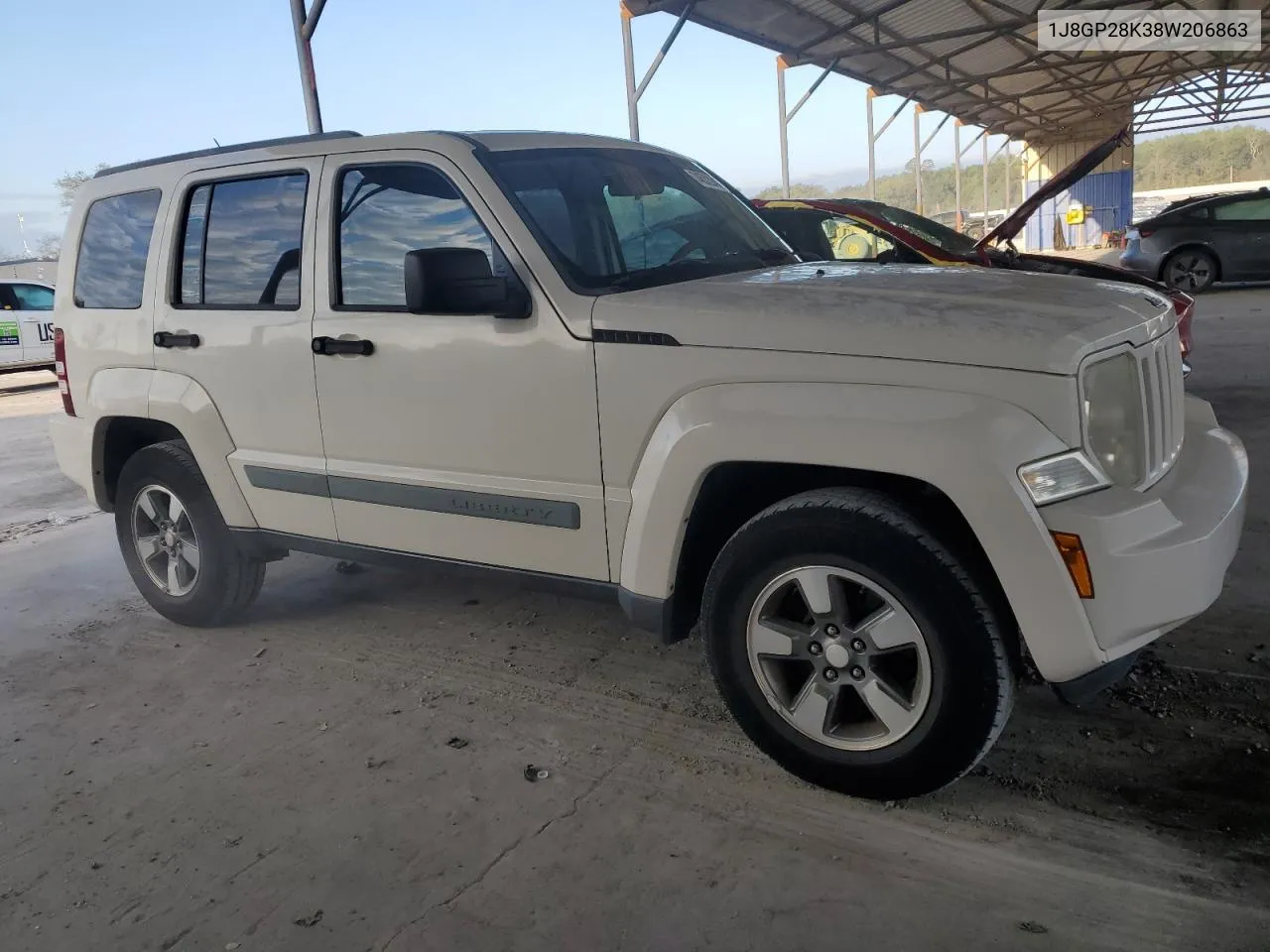 2008 Jeep Liberty Sport VIN: 1J8GP28K38W206863 Lot: 74532944