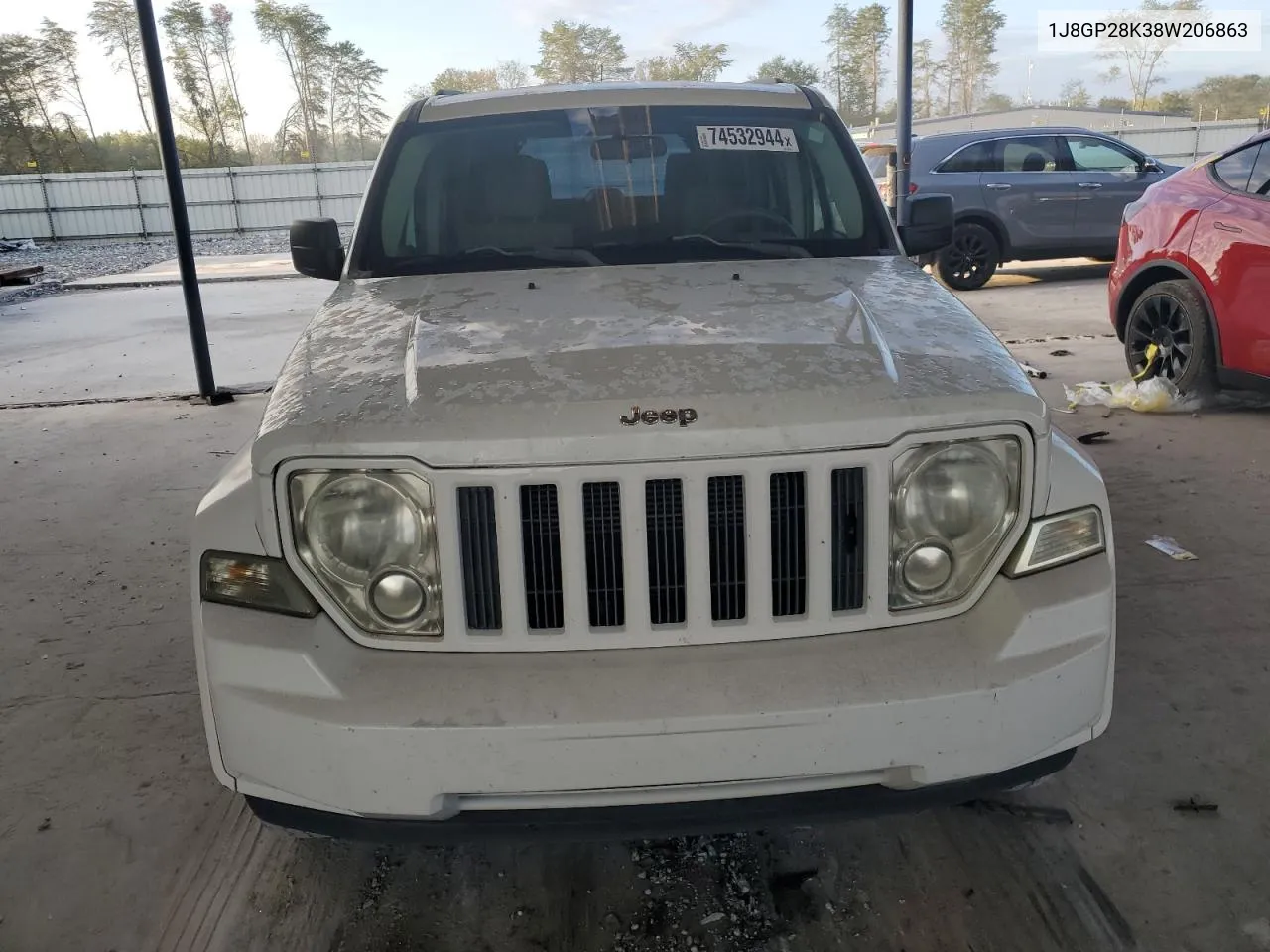 2008 Jeep Liberty Sport VIN: 1J8GP28K38W206863 Lot: 74532944