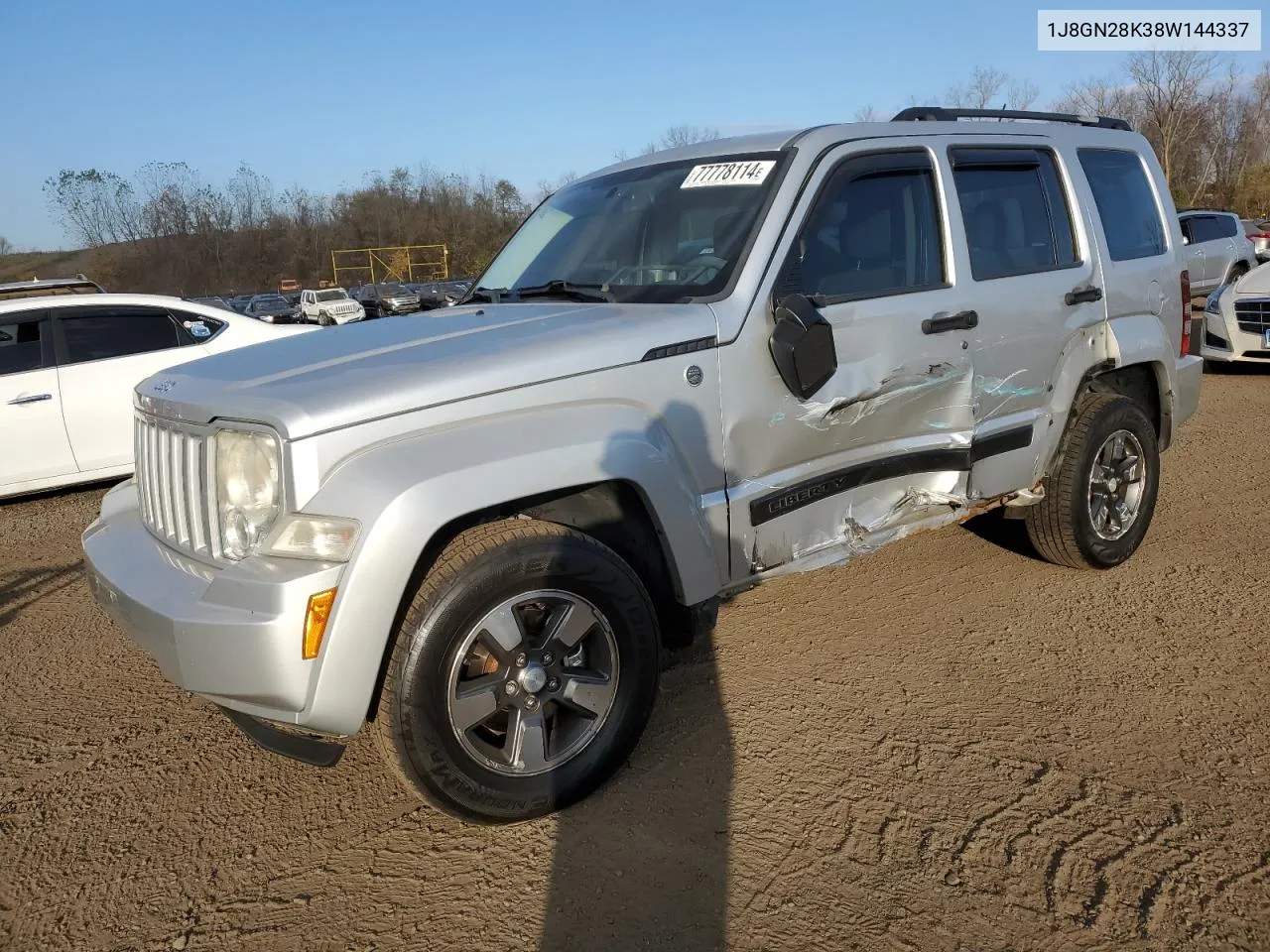 2008 Jeep Liberty Sport VIN: 1J8GN28K38W144337 Lot: 77778114