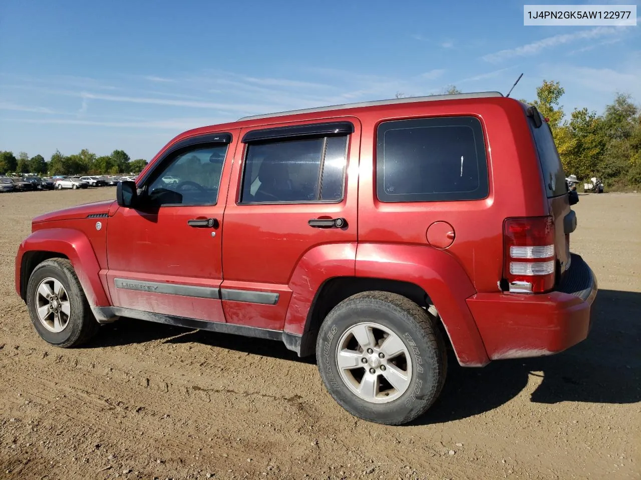 2010 Jeep Liberty Sport VIN: 1J4PN2GK5AW122977 Lot: 72366734