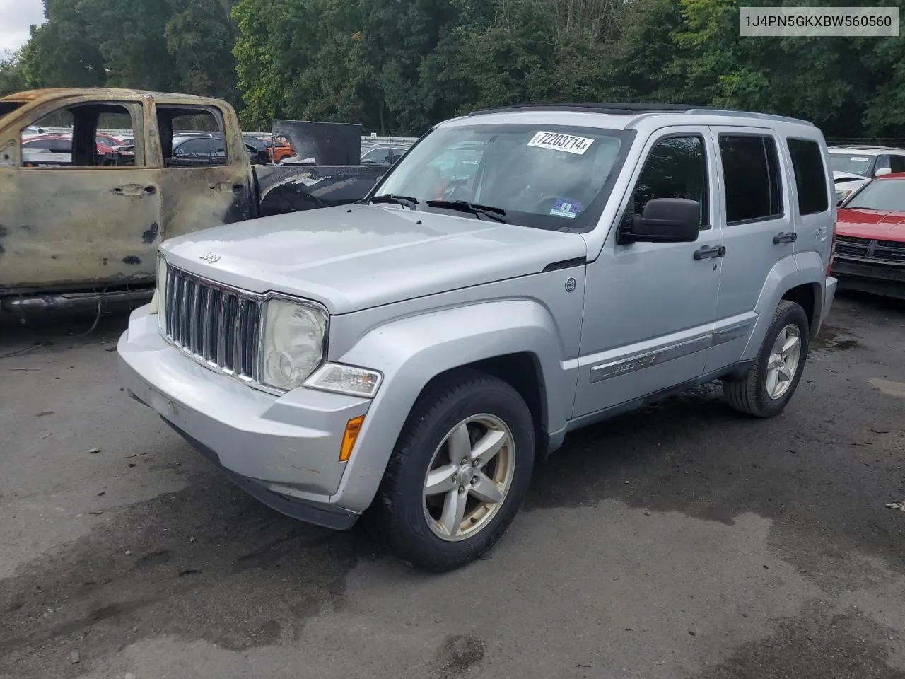 2011 Jeep Liberty Limited VIN: 1J4PN5GKXBW560560 Lot: 72203714