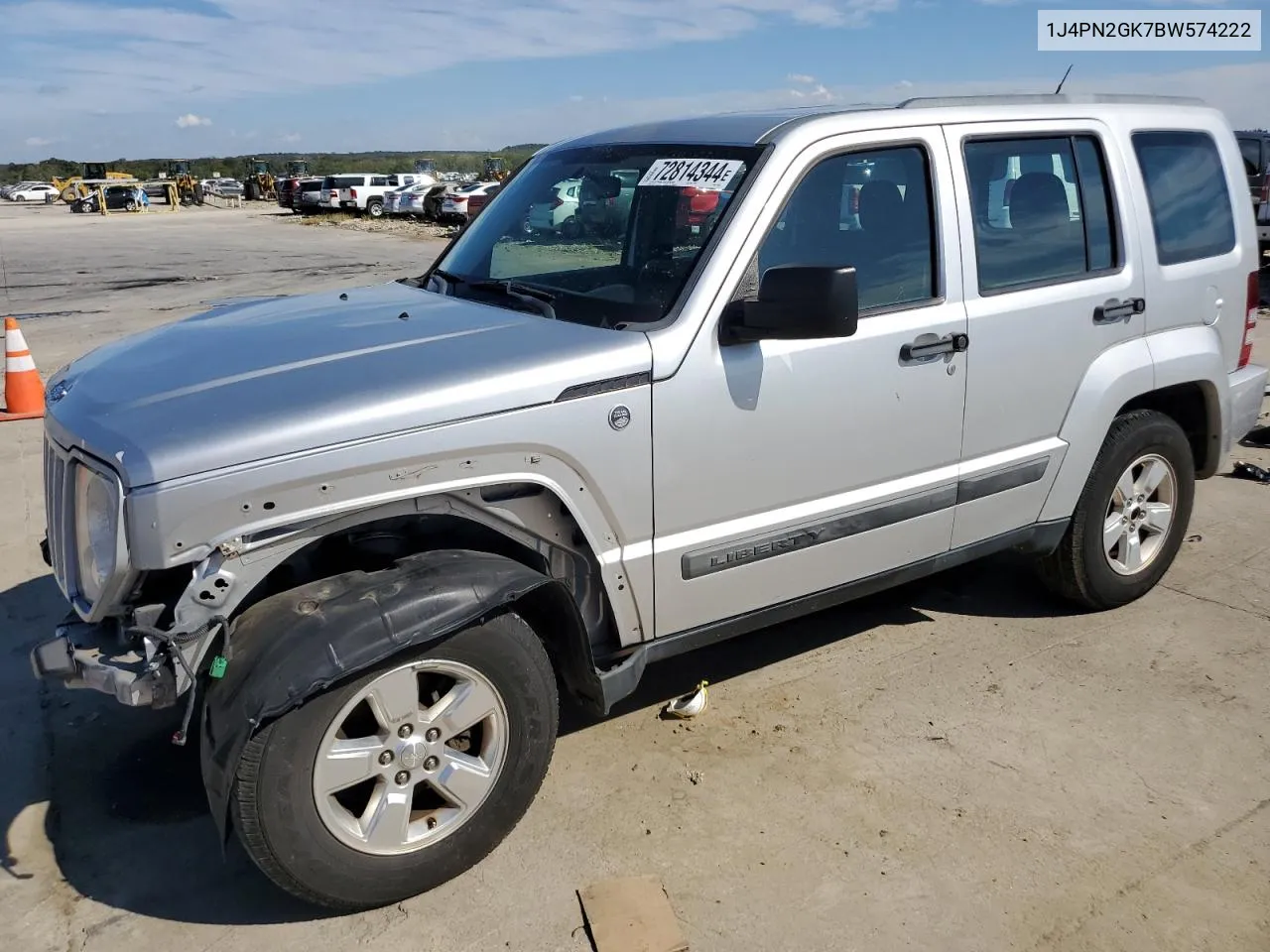 2011 Jeep Liberty Sport VIN: 1J4PN2GK7BW574222 Lot: 72814344