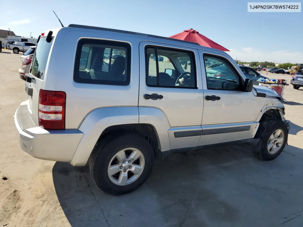 2011 Jeep Liberty Sport VIN: 1J4PN2GK7BW574222 Lot: 72814344