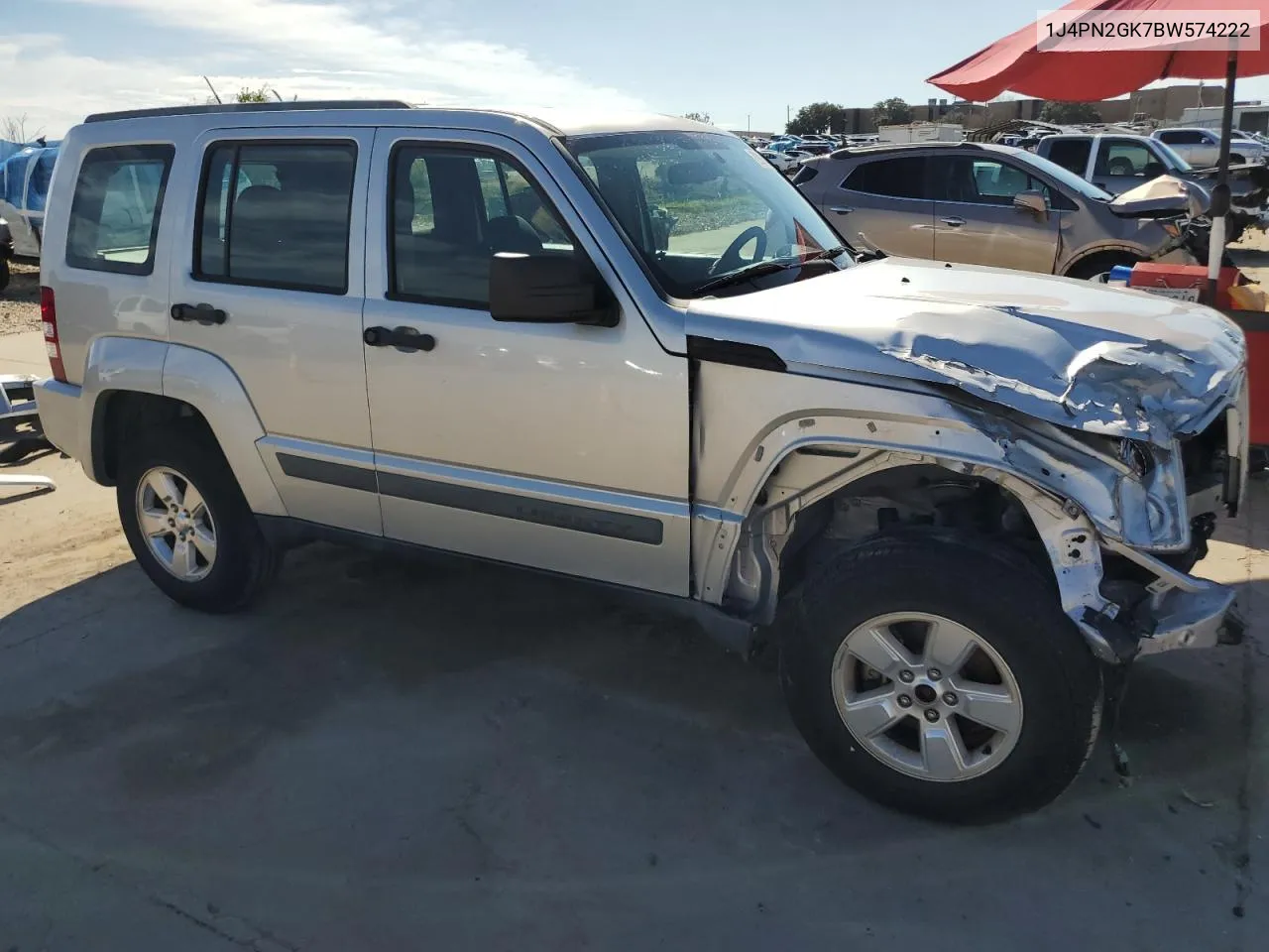 2011 Jeep Liberty Sport VIN: 1J4PN2GK7BW574222 Lot: 72814344