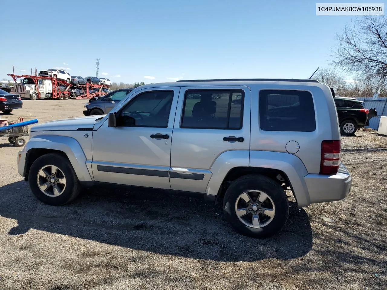 2012 Jeep Liberty Sport VIN: 1C4PJMAK8CW105938 Lot: 49709504