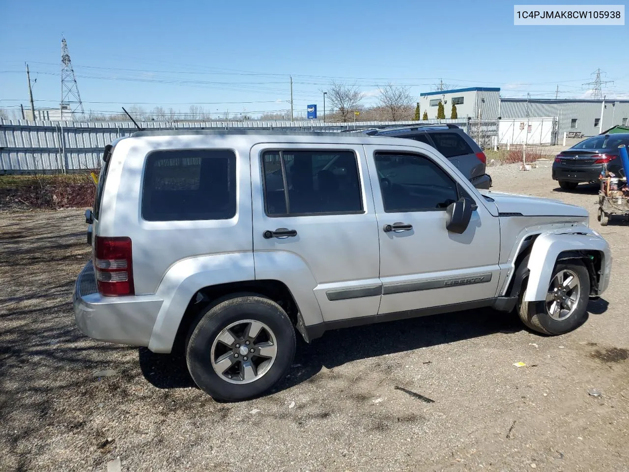 2012 Jeep Liberty Sport VIN: 1C4PJMAK8CW105938 Lot: 49709504