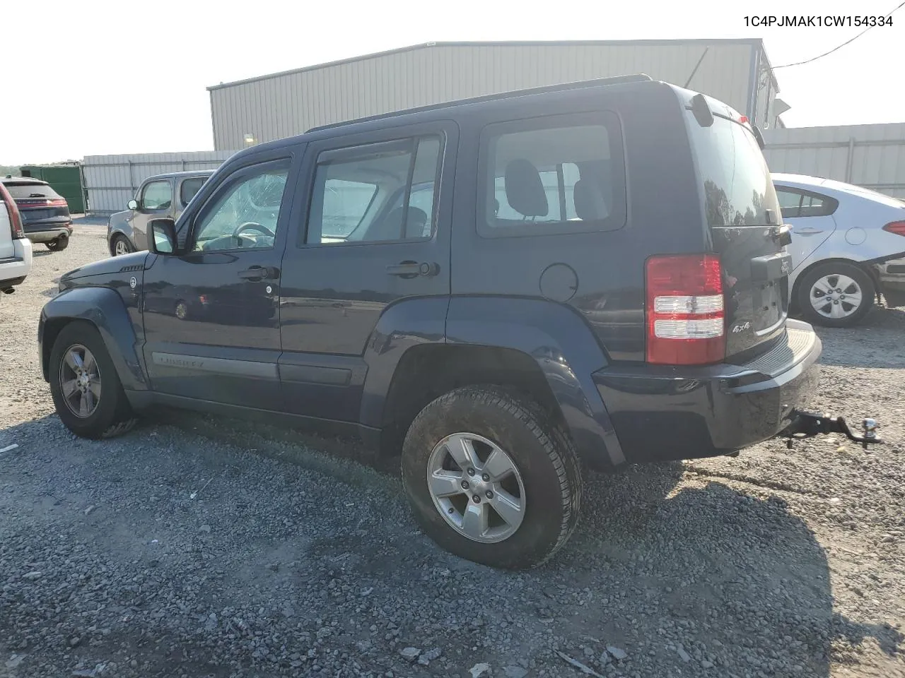 2012 Jeep Liberty Sport VIN: 1C4PJMAK1CW154334 Lot: 69629694