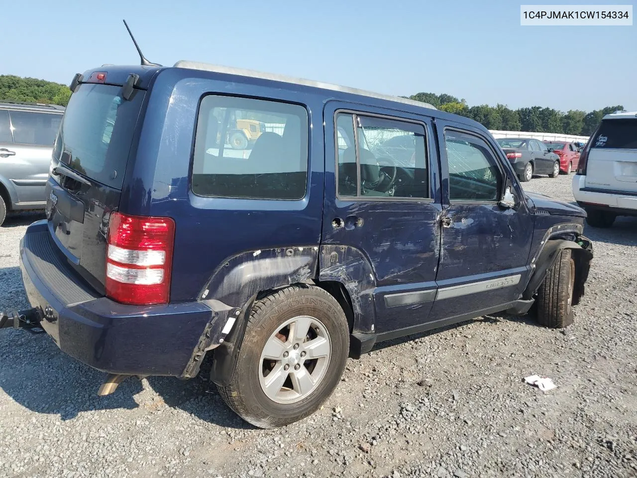 2012 Jeep Liberty Sport VIN: 1C4PJMAK1CW154334 Lot: 69629694