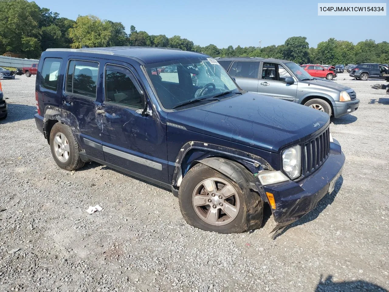 2012 Jeep Liberty Sport VIN: 1C4PJMAK1CW154334 Lot: 69629694