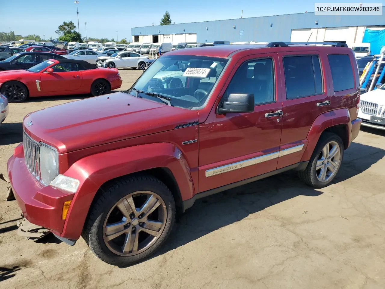 2012 Jeep Liberty Jet VIN: 1C4PJMFK8CW203246 Lot: 69665874