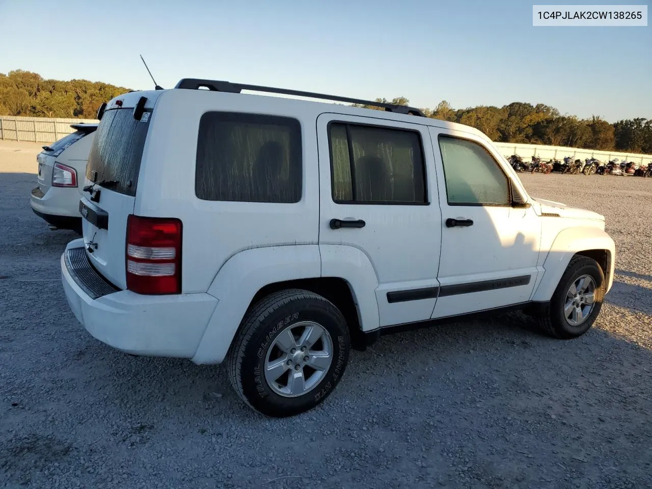 2012 Jeep Liberty Sport VIN: 1C4PJLAK2CW138265 Lot: 75751344