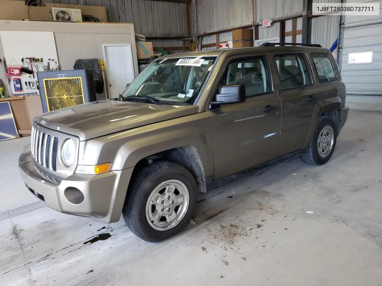 2008 Jeep Patriot Sport VIN: 1J8FT28038D737711 Lot: 60033894