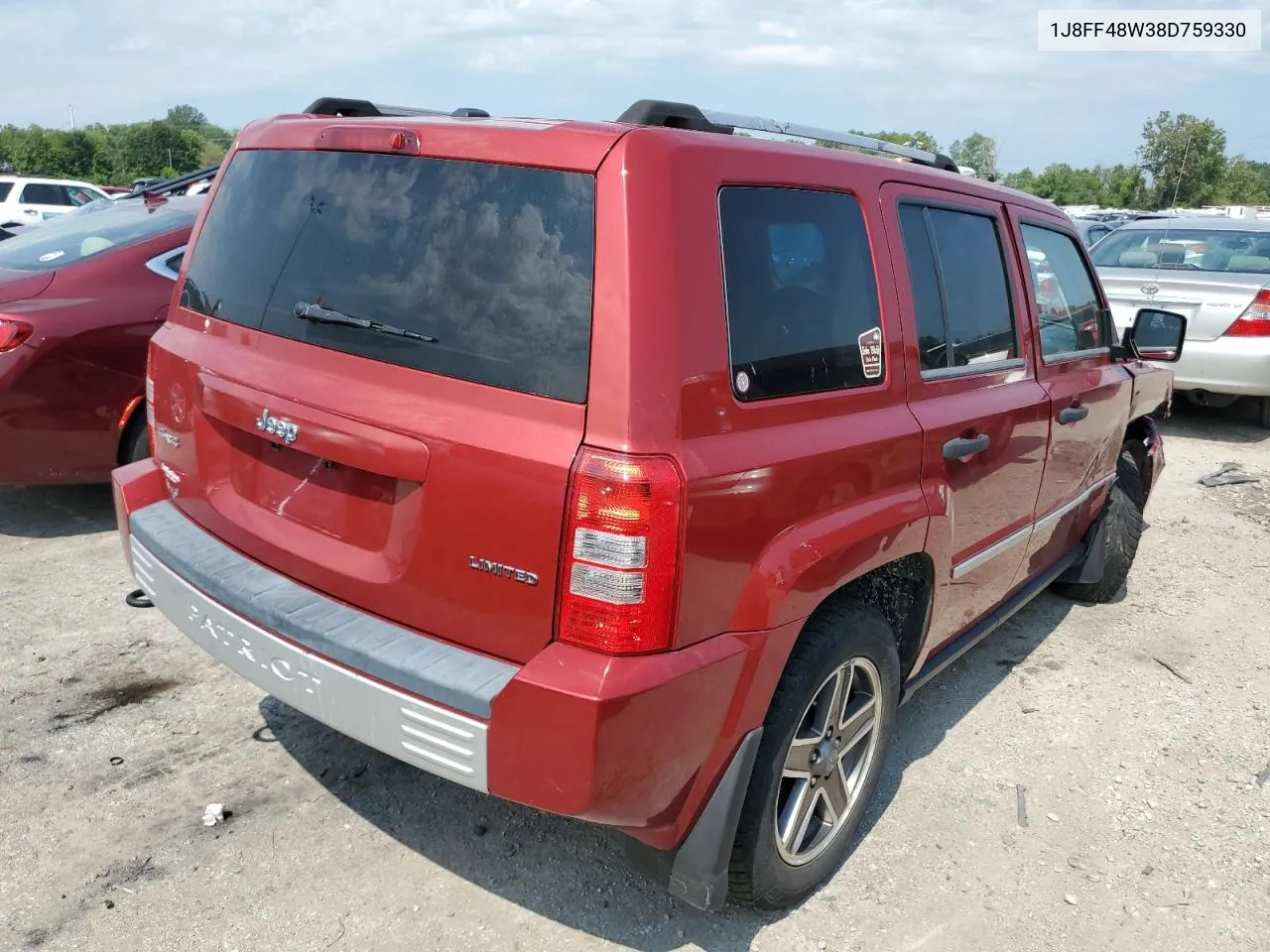 2008 Jeep Patriot Limited VIN: 1J8FF48W38D759330 Lot: 62608514