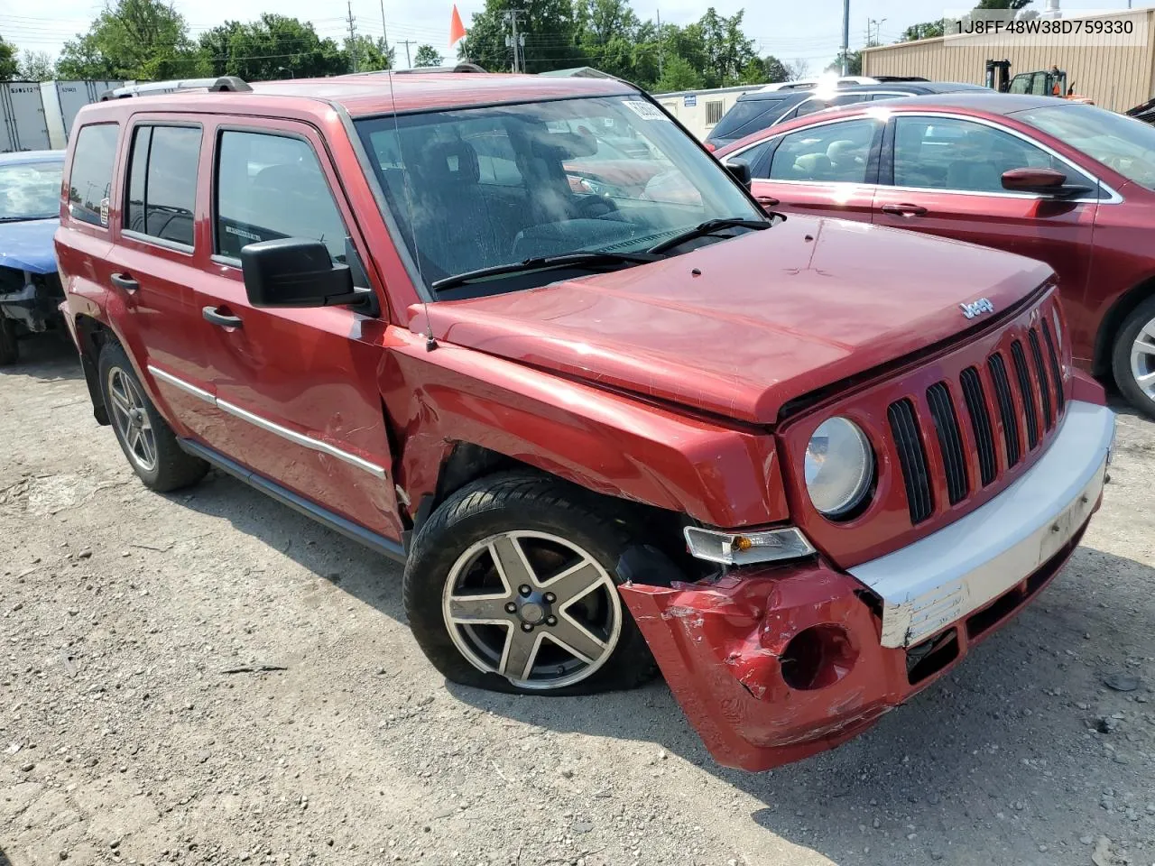 2008 Jeep Patriot Limited VIN: 1J8FF48W38D759330 Lot: 62608514