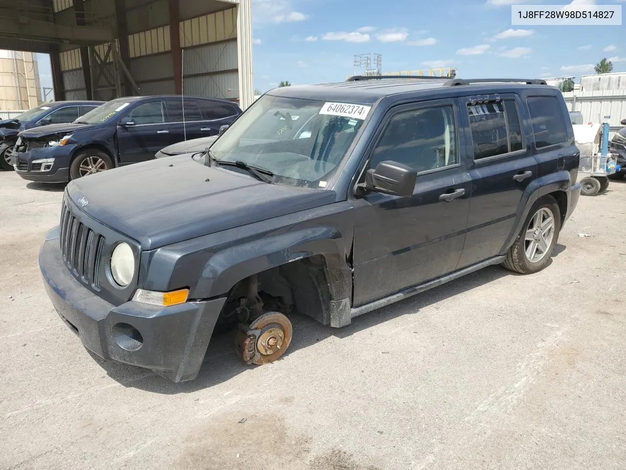 2008 Jeep Patriot Sport VIN: 1J8FF28W98D514827 Lot: 64062374