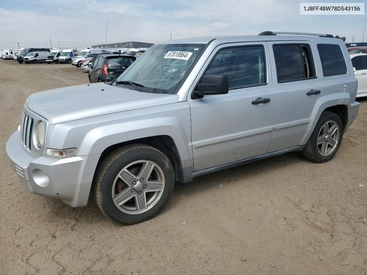 2008 Jeep Patriot Limited VIN: 1J8FF48W78D543156 Lot: 67818864