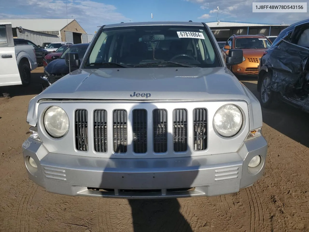 2008 Jeep Patriot Limited VIN: 1J8FF48W78D543156 Lot: 67818864