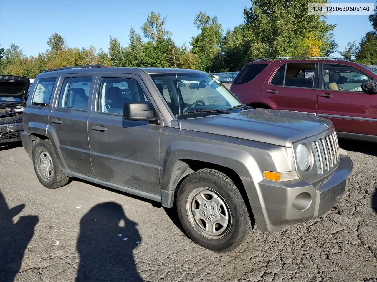 1J8FT28068D605140 2008 Jeep Patriot Sport