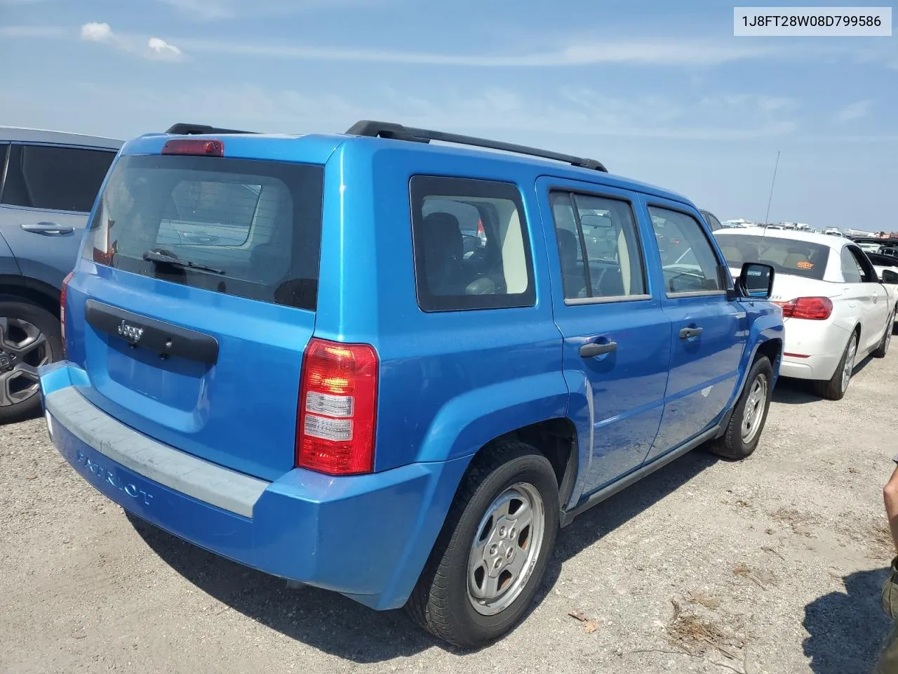 2008 Jeep Patriot Sport VIN: 1J8FT28W08D799586 Lot: 76512424