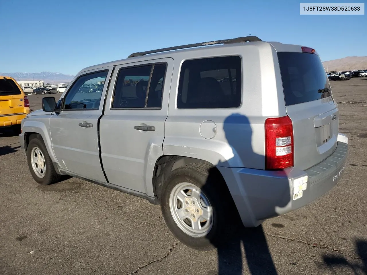 2008 Jeep Patriot Sport VIN: 1J8FT28W38D520633 Lot: 79223034