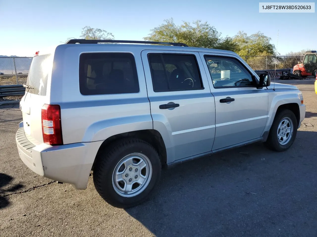 2008 Jeep Patriot Sport VIN: 1J8FT28W38D520633 Lot: 79223034