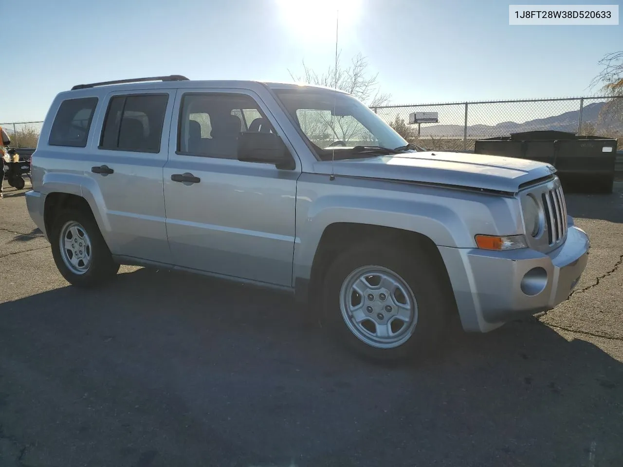 2008 Jeep Patriot Sport VIN: 1J8FT28W38D520633 Lot: 79223034