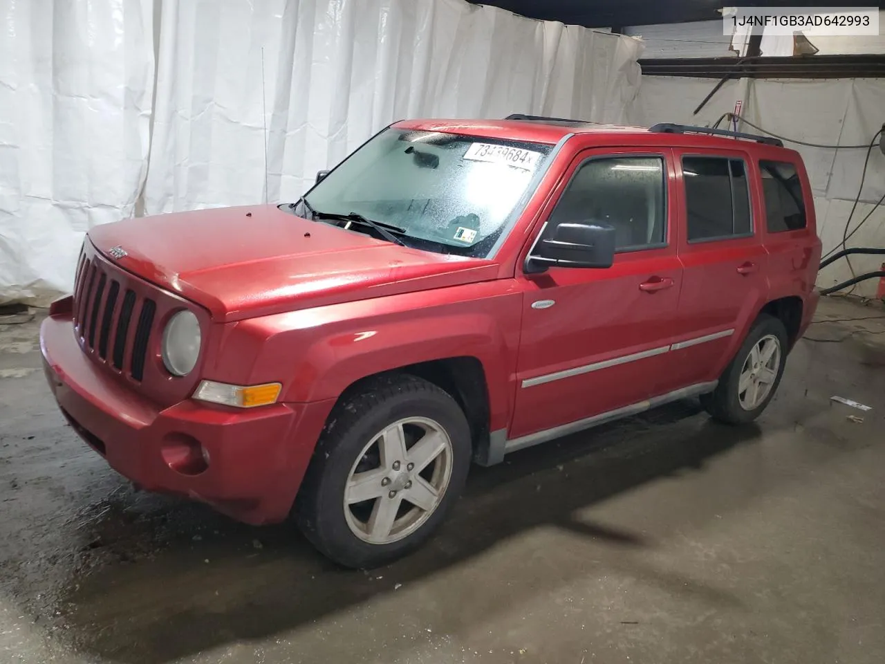 2010 Jeep Patriot Sport VIN: 1J4NF1GB3AD642993 Lot: 73439684