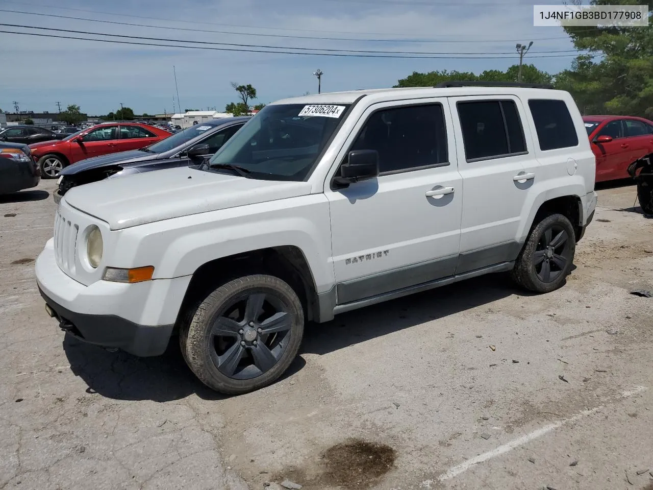 2011 Jeep Patriot Sport VIN: 1J4NF1GB3BD177908 Lot: 57306204