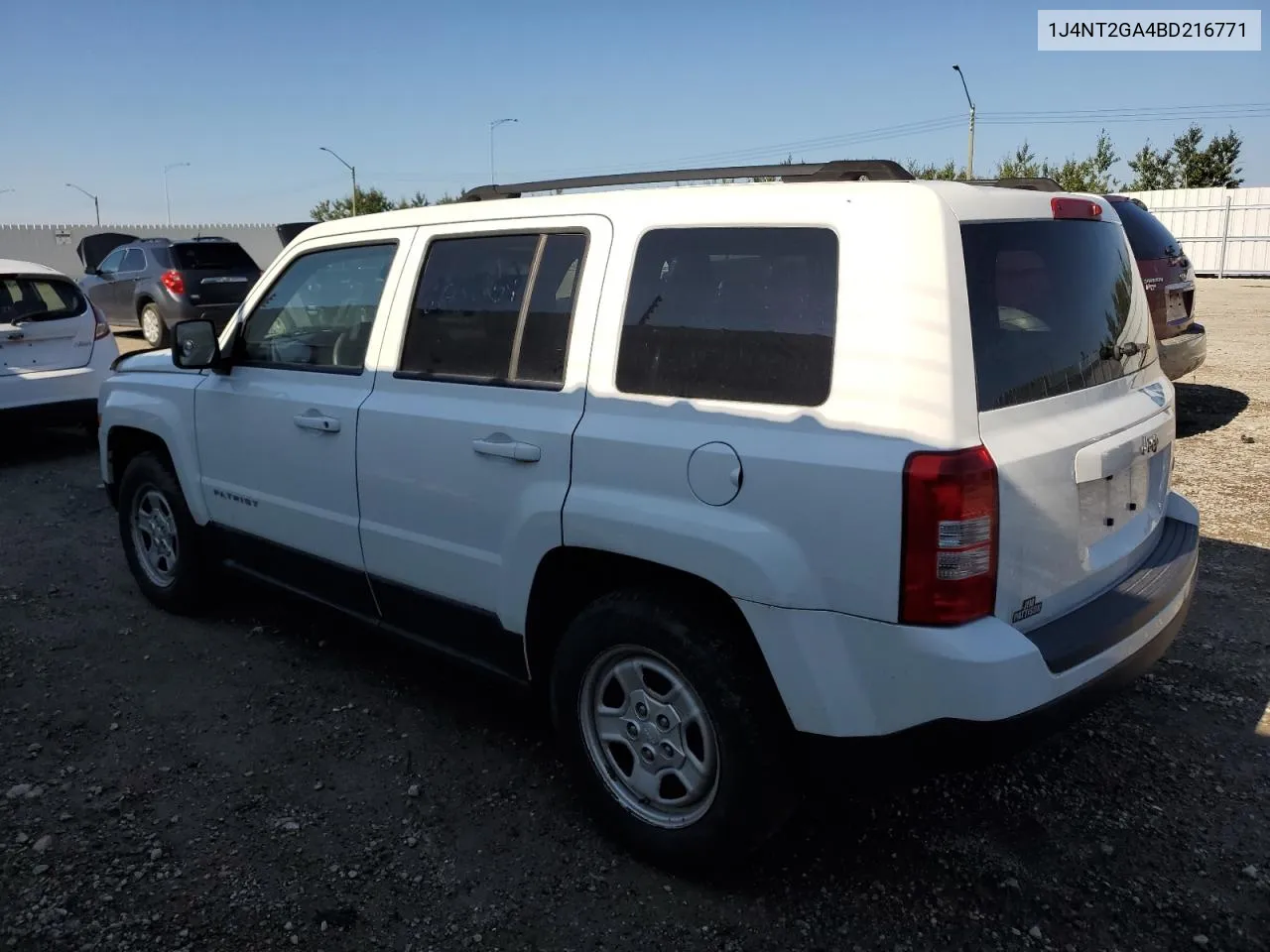 2011 Jeep Patriot VIN: 1J4NT2GA4BD216771 Lot: 68448884