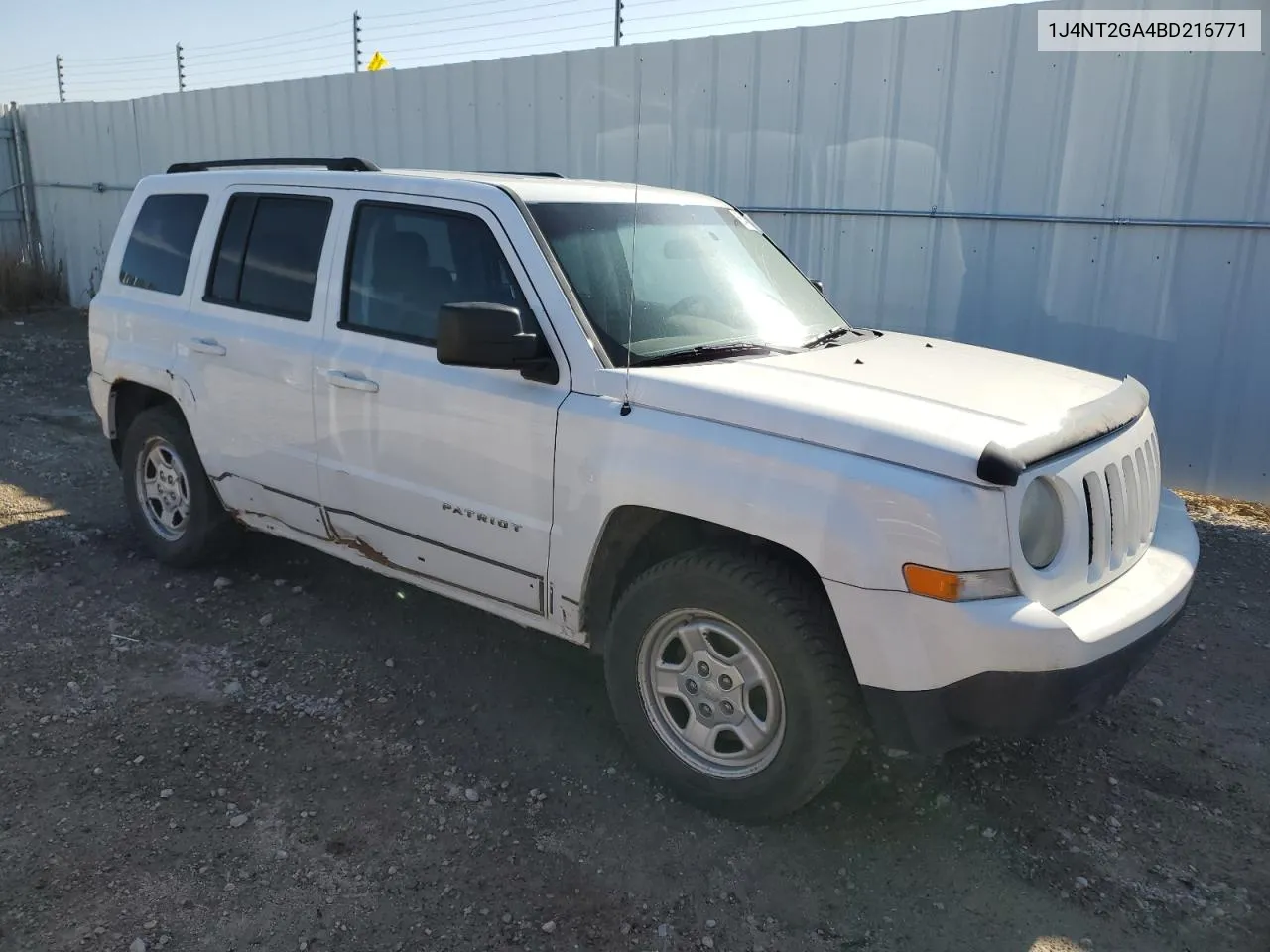 1J4NT2GA4BD216771 2011 Jeep Patriot