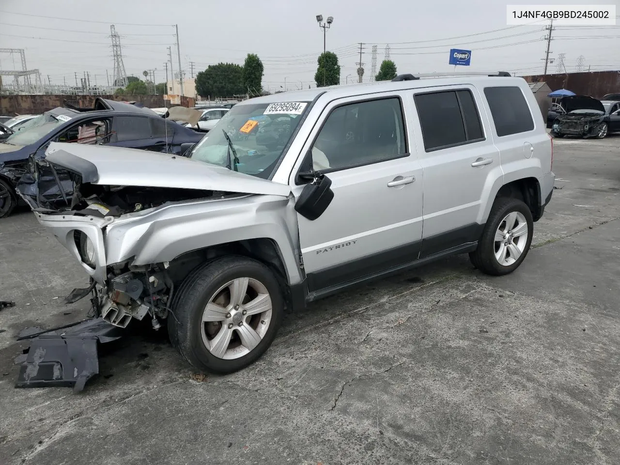 1J4NF4GB9BD245002 2011 Jeep Patriot Latitude