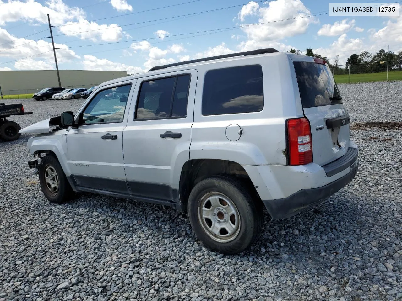 1J4NT1GA3BD112735 2011 Jeep Patriot Sport