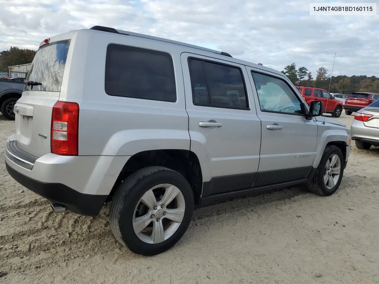 2011 Jeep Patriot Latitude VIN: 1J4NT4GB1BD160115 Lot: 78085904