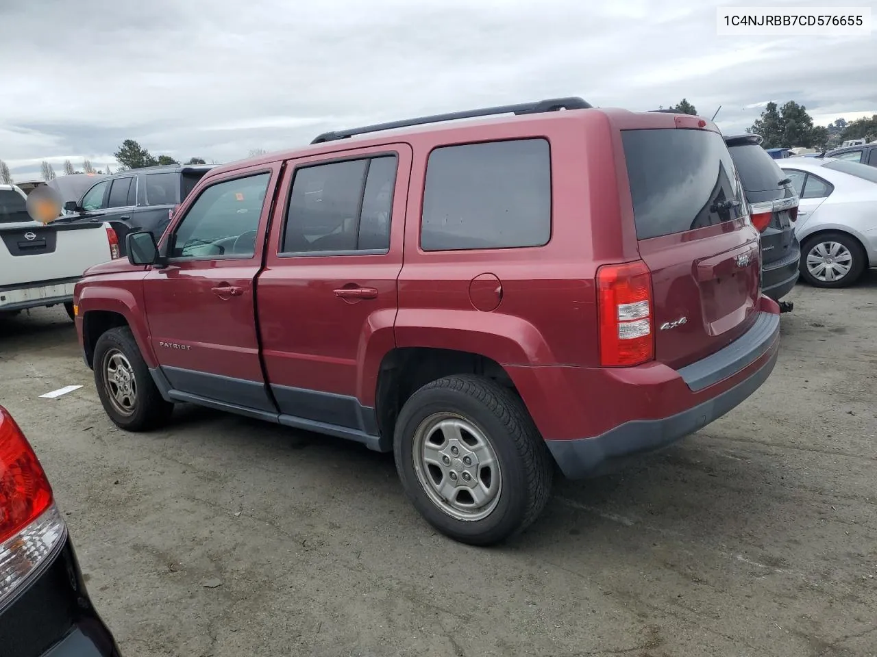 1C4NJRBB7CD576655 2012 Jeep Patriot Sport