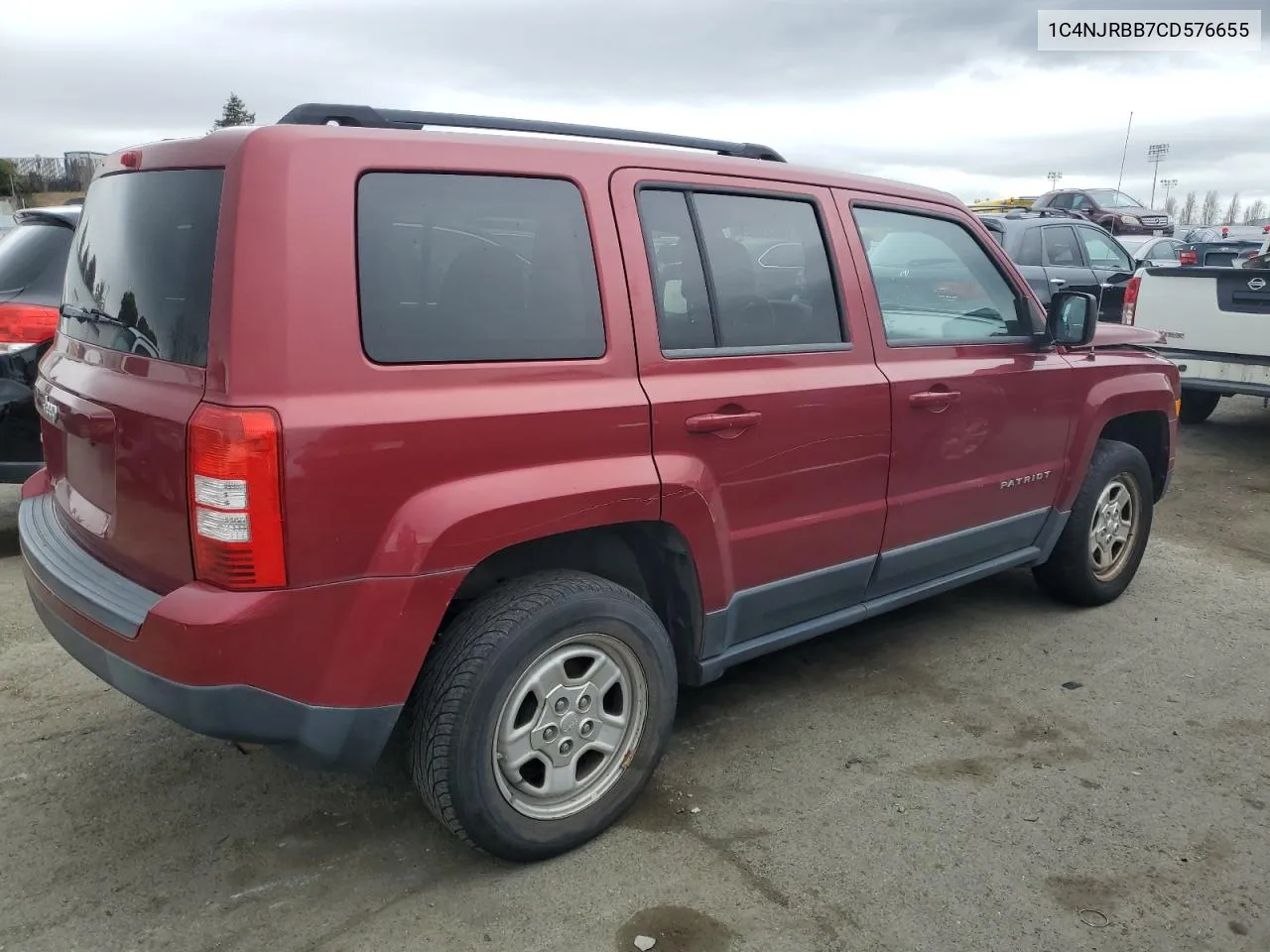 2012 Jeep Patriot Sport VIN: 1C4NJRBB7CD576655 Lot: 57514014