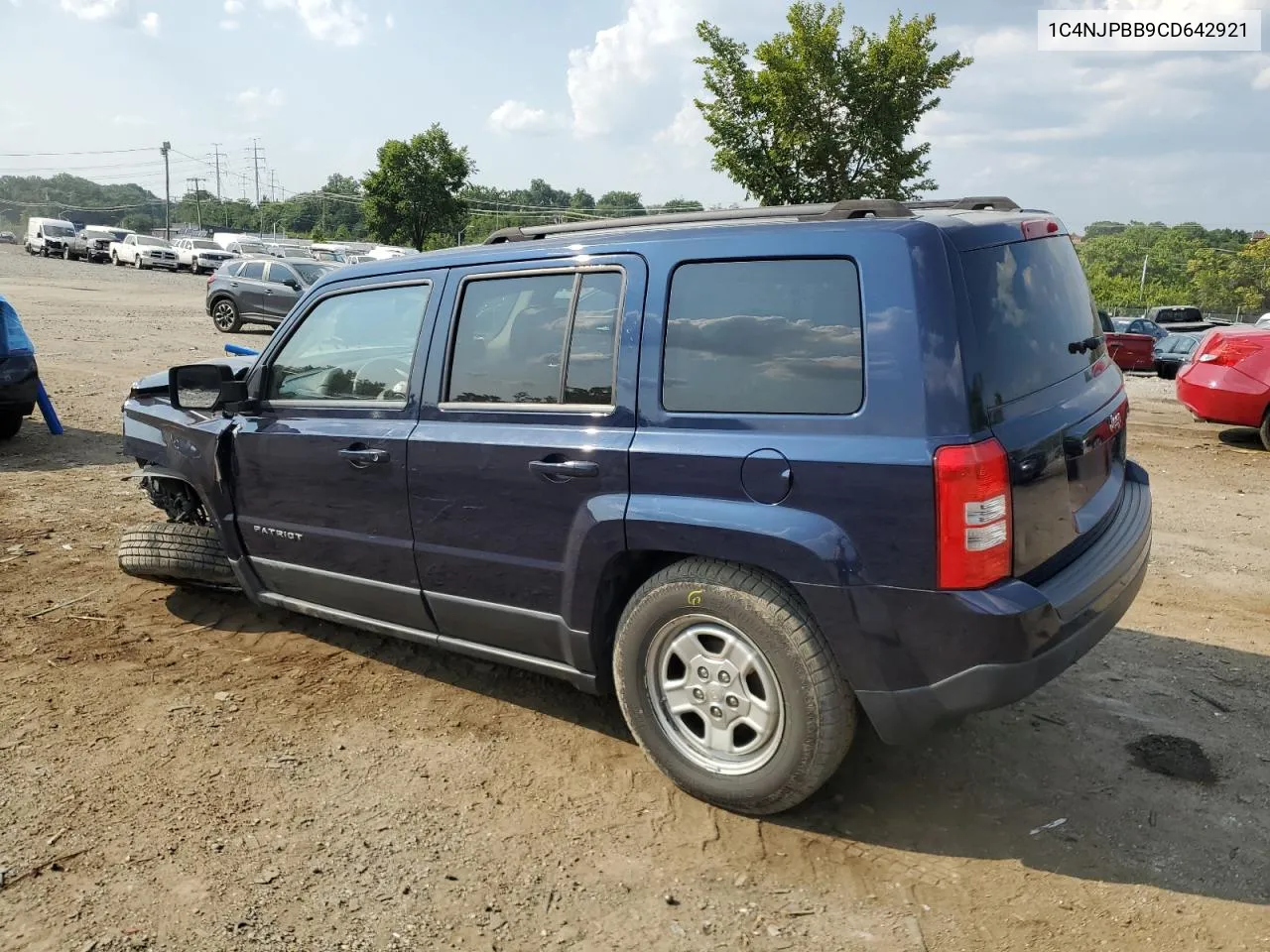 2012 Jeep Patriot Sport VIN: 1C4NJPBB9CD642921 Lot: 65643334