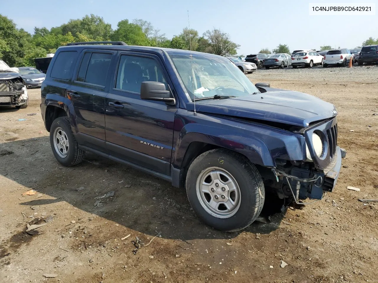 2012 Jeep Patriot Sport VIN: 1C4NJPBB9CD642921 Lot: 65643334