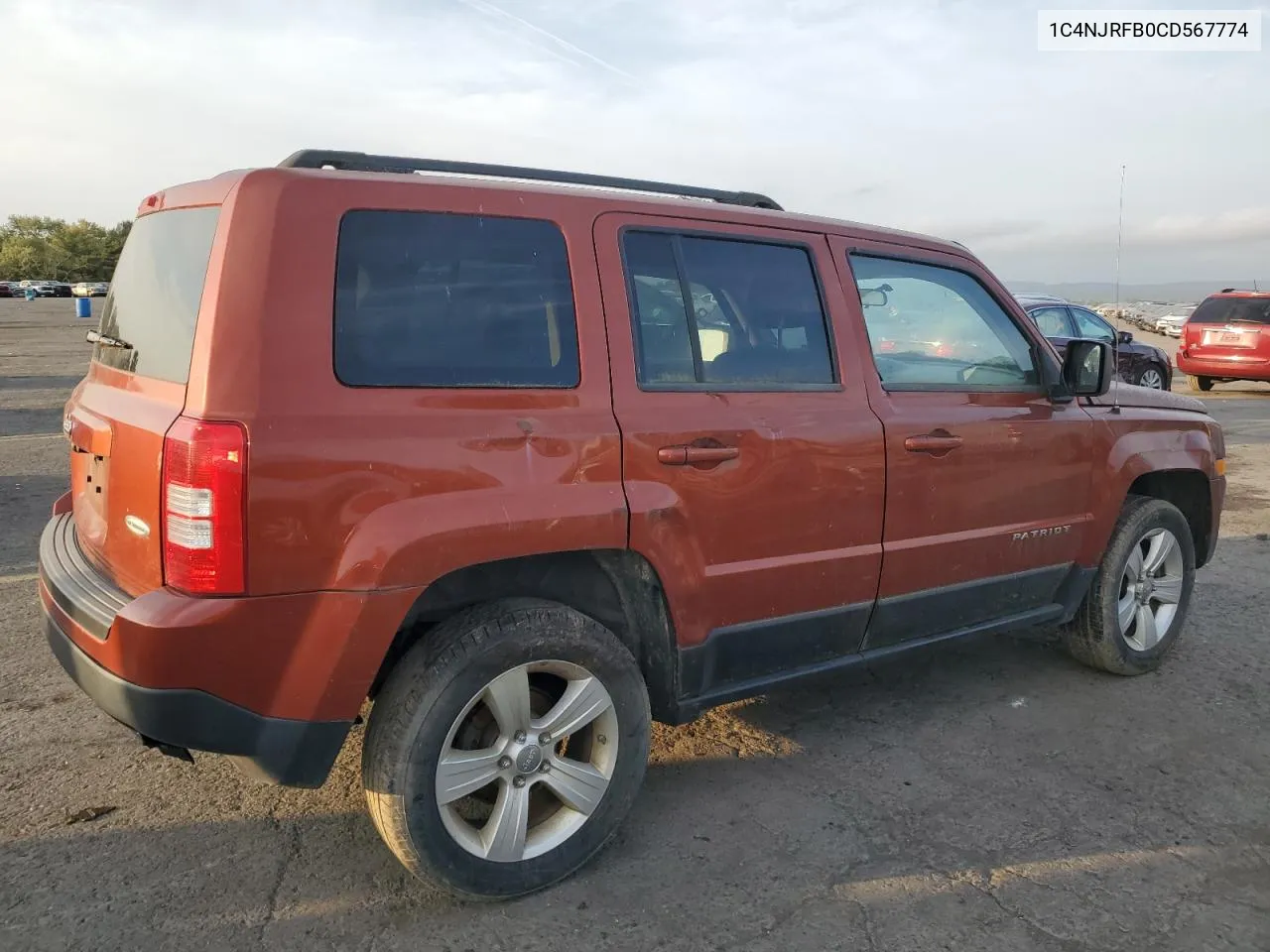 2012 Jeep Patriot Latitude VIN: 1C4NJRFB0CD567774 Lot: 70781454