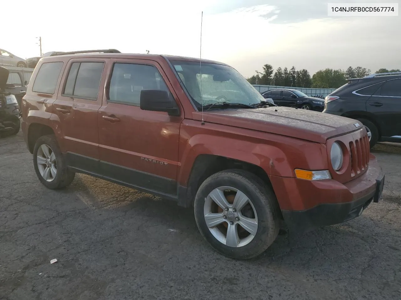 1C4NJRFB0CD567774 2012 Jeep Patriot Latitude