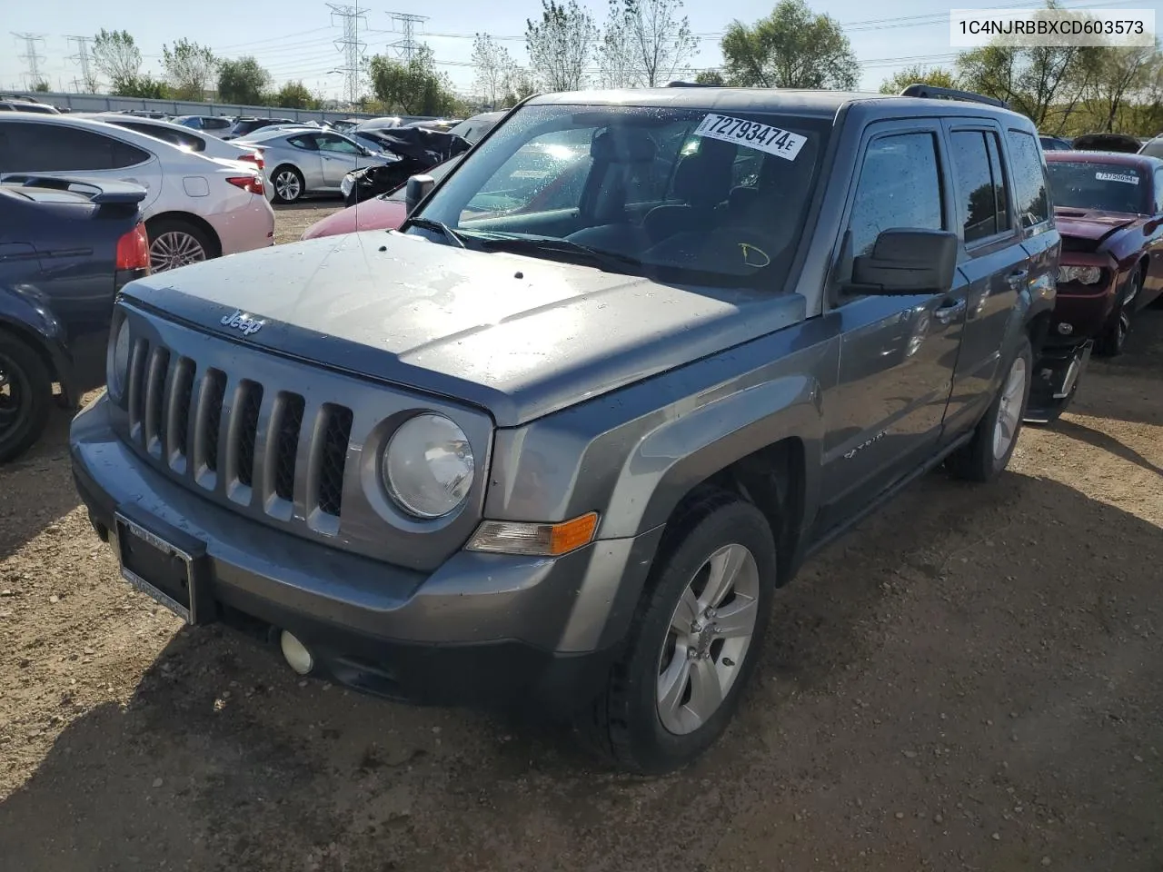 2012 Jeep Patriot Sport VIN: 1C4NJRBBXCD603573 Lot: 72793474